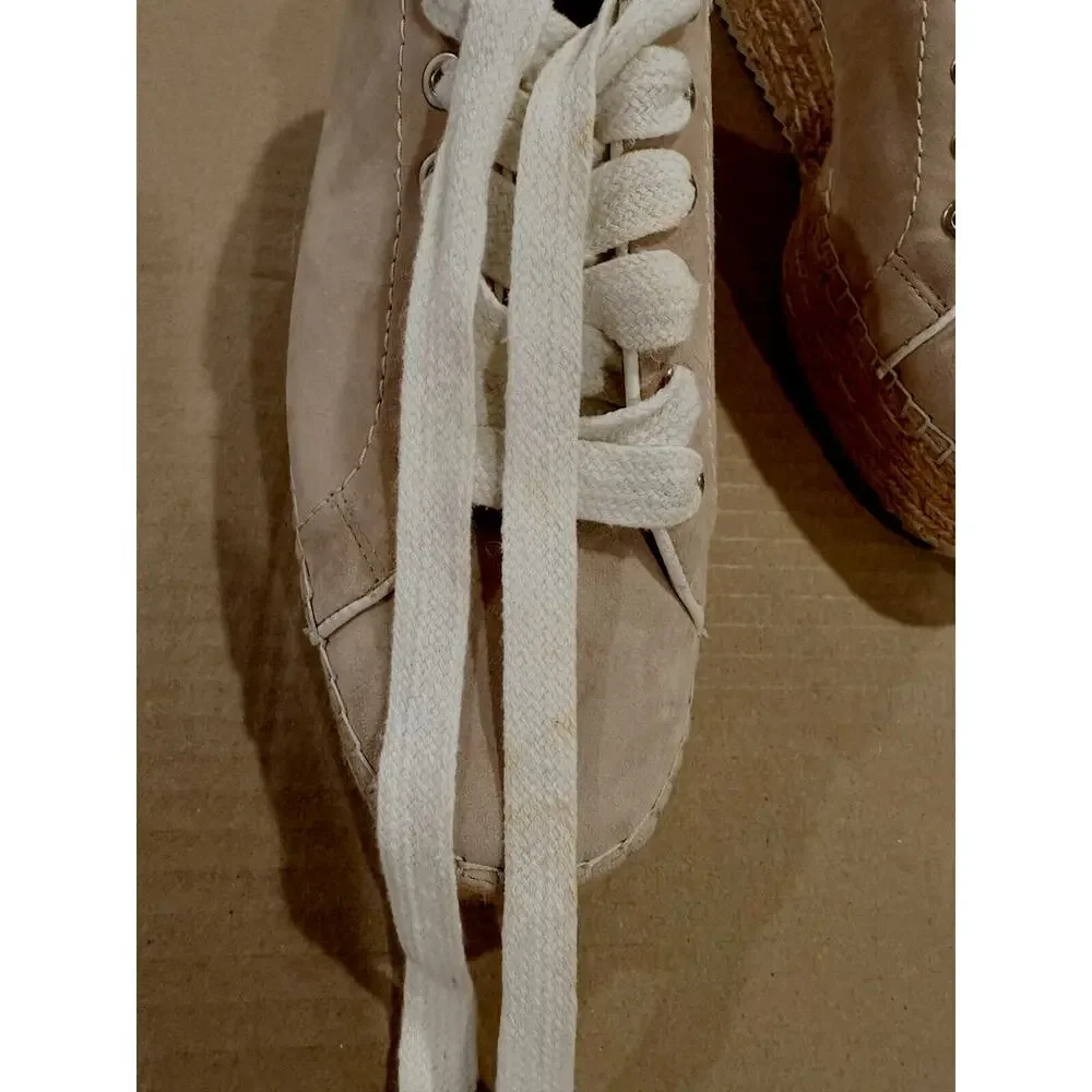 Joie Dabna Suede Platform Espadrille Wedge Sneaker Womens EU 39 US 9 Blush Pink